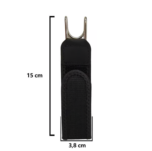 Unisex Elastic Tactical Belt with Metal Hook – Adjustable & Durable