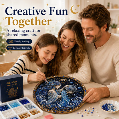 🔥Last Day 49% OFF - 12 Zodiac Signs Pearl Art Kit ♈🌙