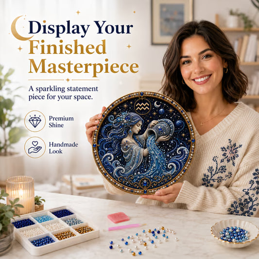 🔥Last Day 49% OFF - 12 Zodiac Signs Pearl Art Kit ♈🌙