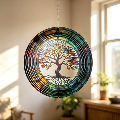 🎉🎐 3D Rotating Wind Chime – Kinetic Hanging Wind Spinner for Garden, Balcony & Outdoor Decor