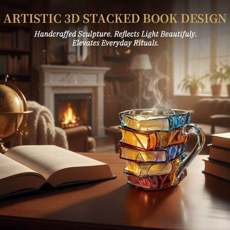 ⏰Christmas Limited Sale 79% OFF!!📚3D Painted Literature Mug🍵Buy 2 Get Free Shipping