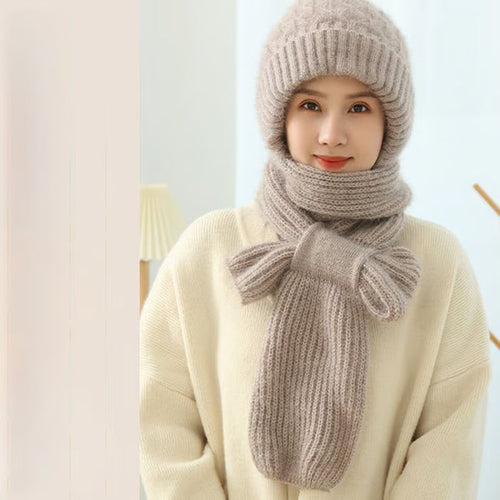 🎄Multi-Use Knitted Built-In Hood Scarf for Women