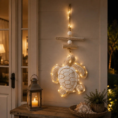 🔥Glowing Coastal Sea Turtle Wall Art