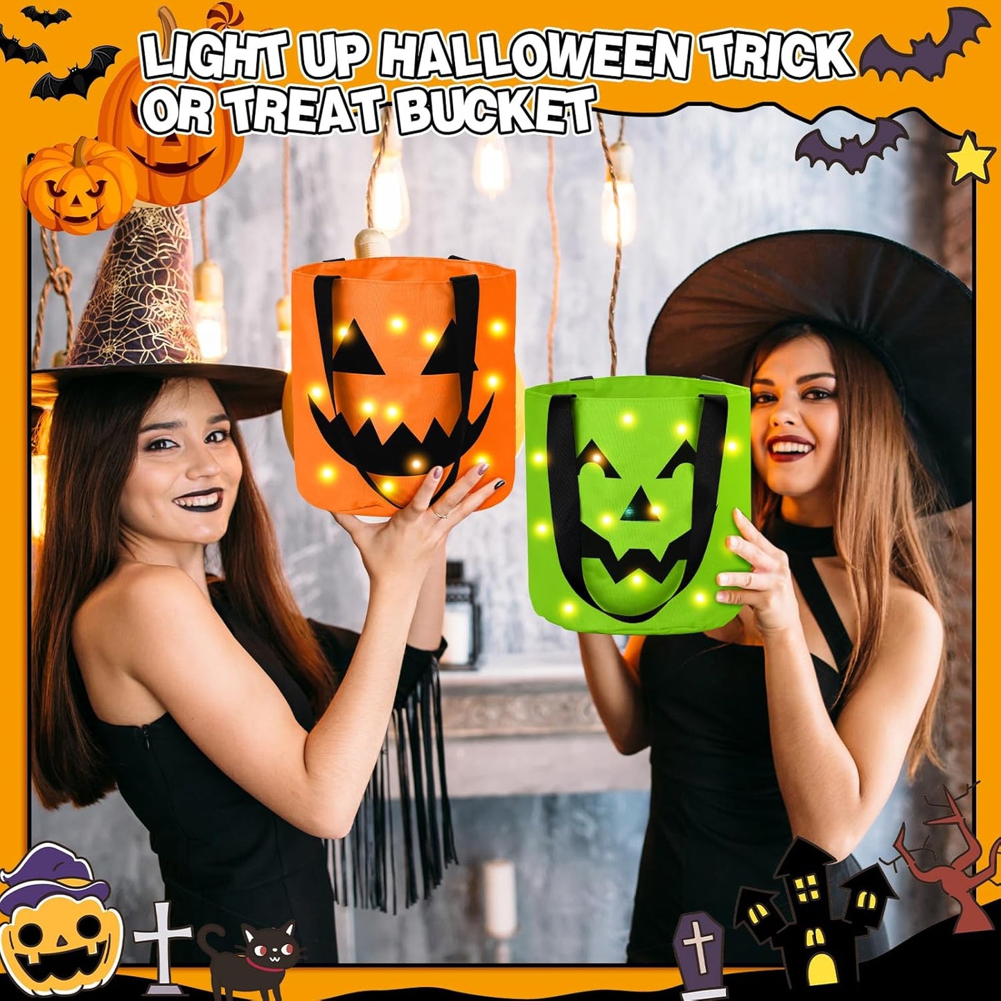 🔥LAST DAY 49% OFF - 🎃 Halloween Candy Bucket Set