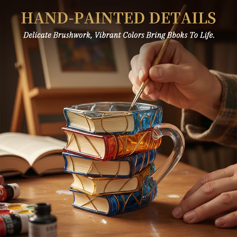 ⏰Christmas Limited Sale 79% OFF!!📚3D Painted Literature Mug🍵Buy 2 Get Free Shipping