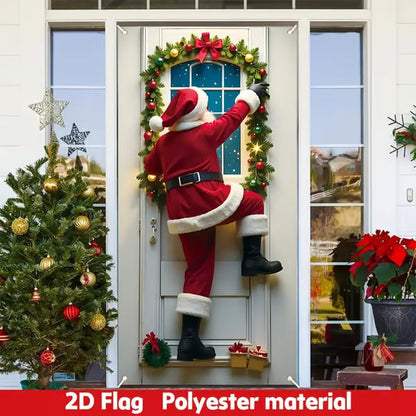 ⏰Christmas Limited Sale 49% OFF!!🎄🎅 Santa Claus Door Cover For Instant Holiday Decor
