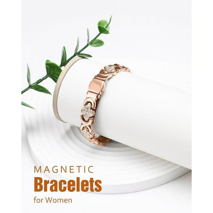 🏆Flash Sale⚡ 50K+ SOLD! ❤️‍🔥✨Four-leaf Clover Women Pure Copper Bracelets