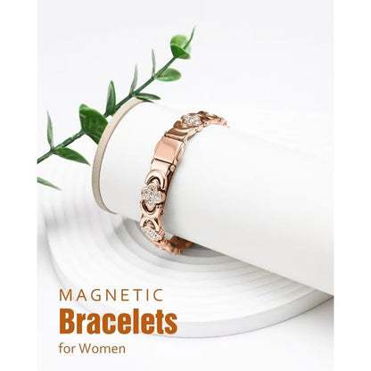 🏆Flash Sale⚡ 50K+ SOLD! ❤️‍🔥✨Four-leaf Clover Women Pure Copper Bracelets