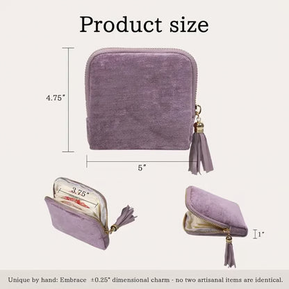 Jewelry zippered pocket case Travel Jewelry Bag Portable Organizer