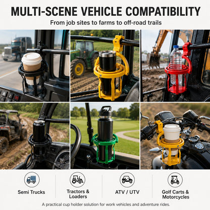 Gyroscopic Anti-Spill Clamp-On Cup Holder 🚚