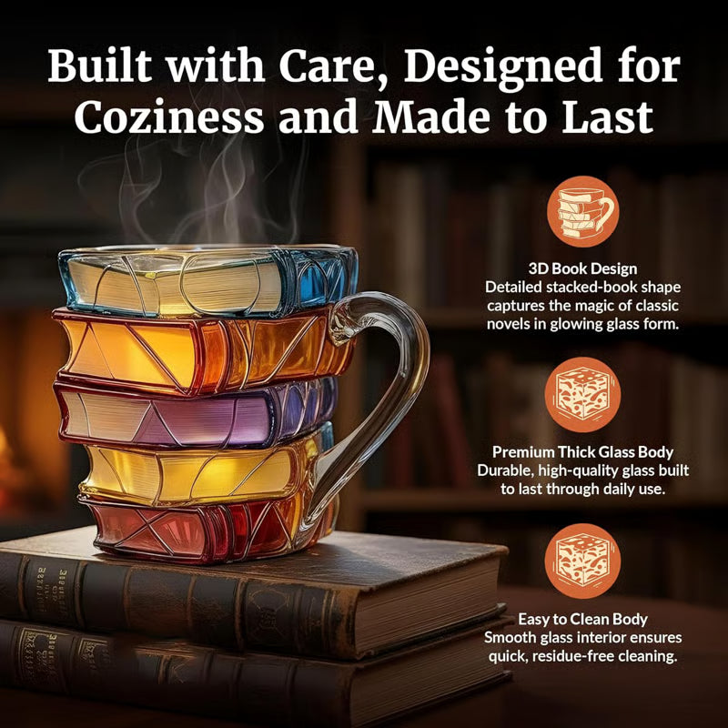 ⏰Christmas Limited Sale 79% OFF!!📚3D Painted Literature Mug🍵Buy 2 Get Free Shipping