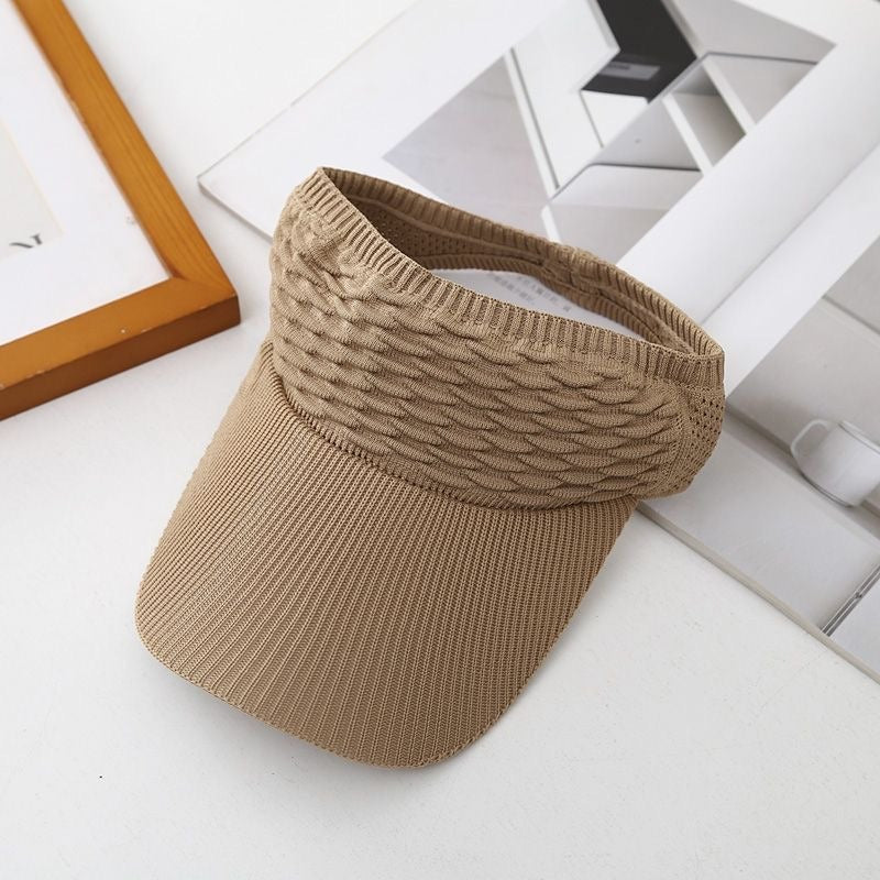 Women’s Open-Top Breathable UV-Protection High-Ponytail Sun Visor
