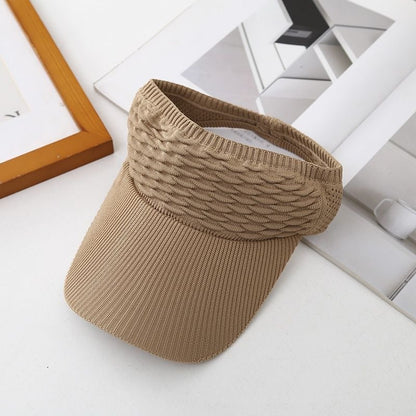 Women’s Open-Top Breathable UV-Protection High-Ponytail Sun Visor