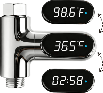 🔥Christmas Limited-Time Offer: 50% OFF!!!🔥🌡️ SHOWER THERMOMETER - LCD Display with Backlight, Easy Installation Without Tools, IPX7 Waterproof, Perfect for Modern Bathroom 🛁