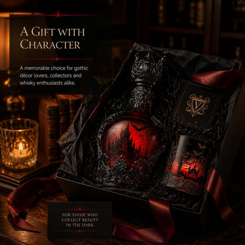 🔥Last Day 49% OFF - 🦇🍺Gothic Vampire Castle Whisky Decanter & Tumbler(📦Buy 2 Free Shipping)