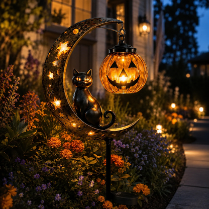 🎃 Halloween Early Bird Sale | 49% OFF Pumpkin Moon Garden Stake Light(📦Buy 2 Free Shipping)