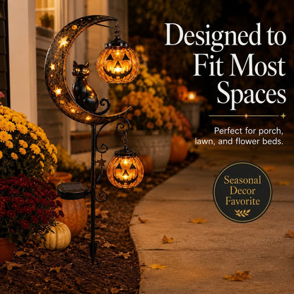 🎃 Halloween Early Bird Sale | 49% OFF Pumpkin Moon Garden Stake Light(📦Buy 2 Free Shipping)