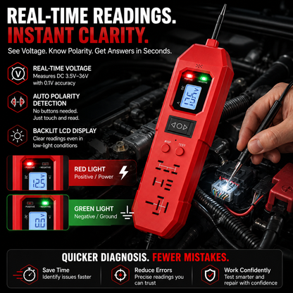🚗3-in-1 Automotive Power Circuit Probe & Relay Tester – 12V/24V Electrical Diagnostic Tool