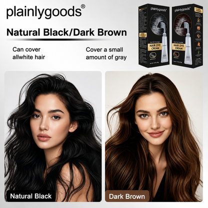 Plainlygoods Hair Dye Comb – 100% Gray Coverage, Black