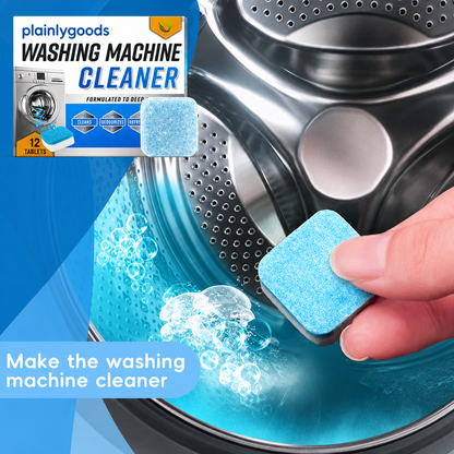 Plainlygoods Washing Machine Cleaner Tablets – Deep Clean, Deodorize & Refresh, 12 Count