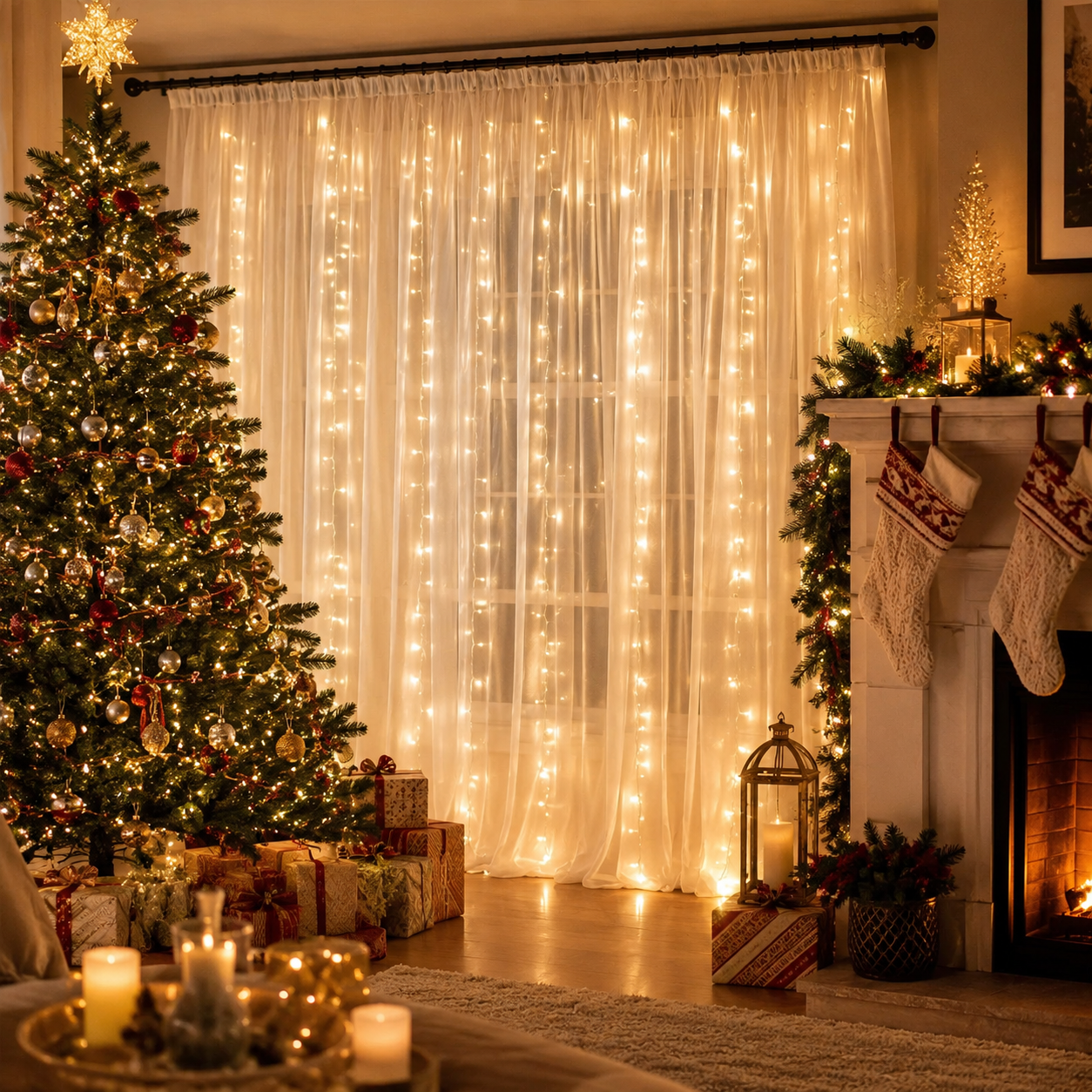 ❤️Dreamy Tulle Curtain Lights Set