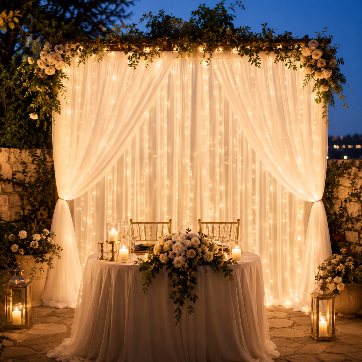 ❤️Dreamy Tulle Curtain Lights Set
