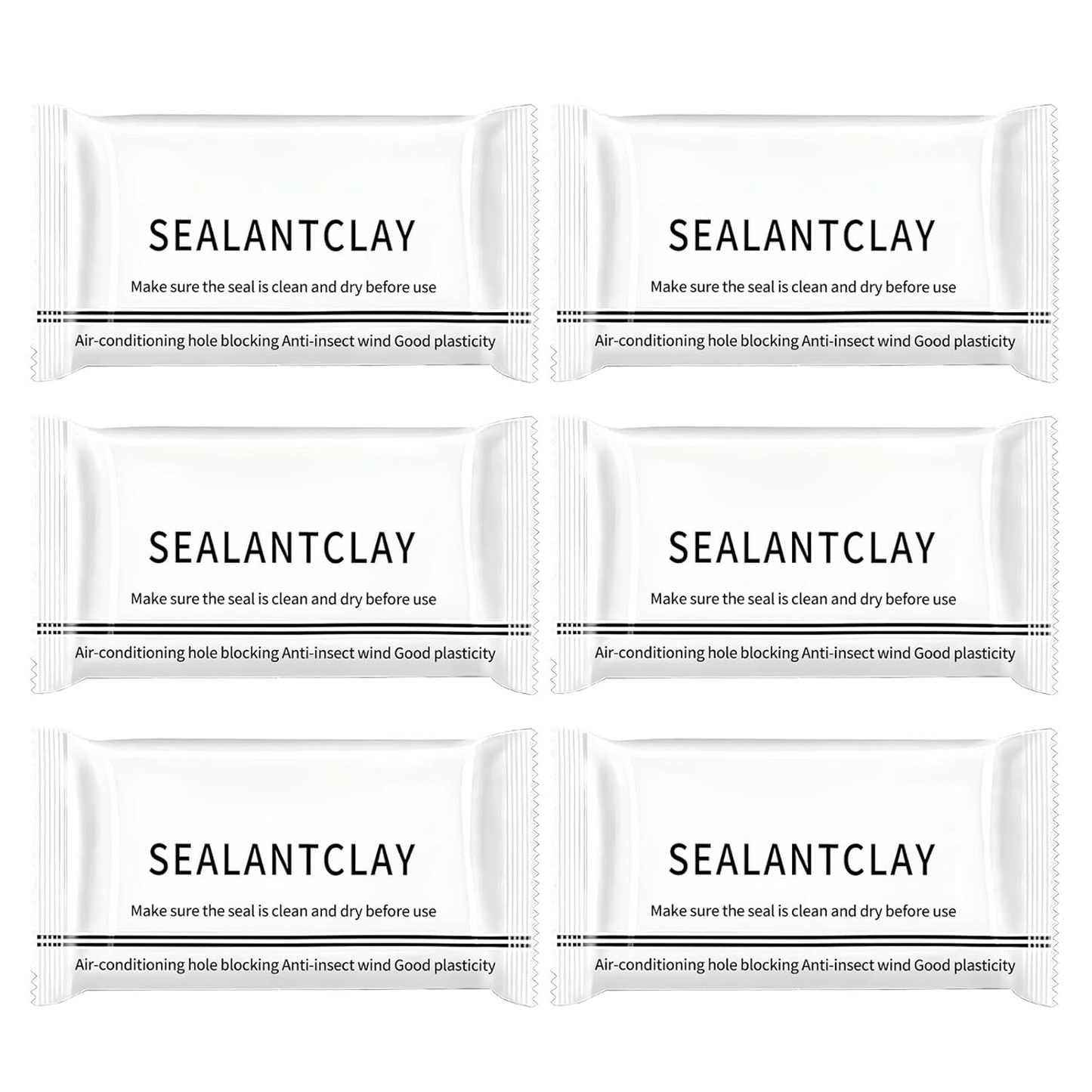 🛠️ 6-Pack Waterproof Sealing Putty – Moldable Repair Clay