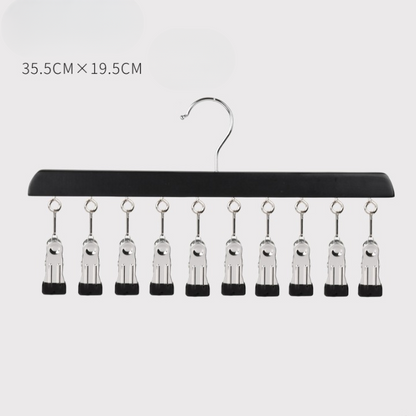 🔥Closet Organizer with 10 Clips - Space Saving Hanging Closet Organizer