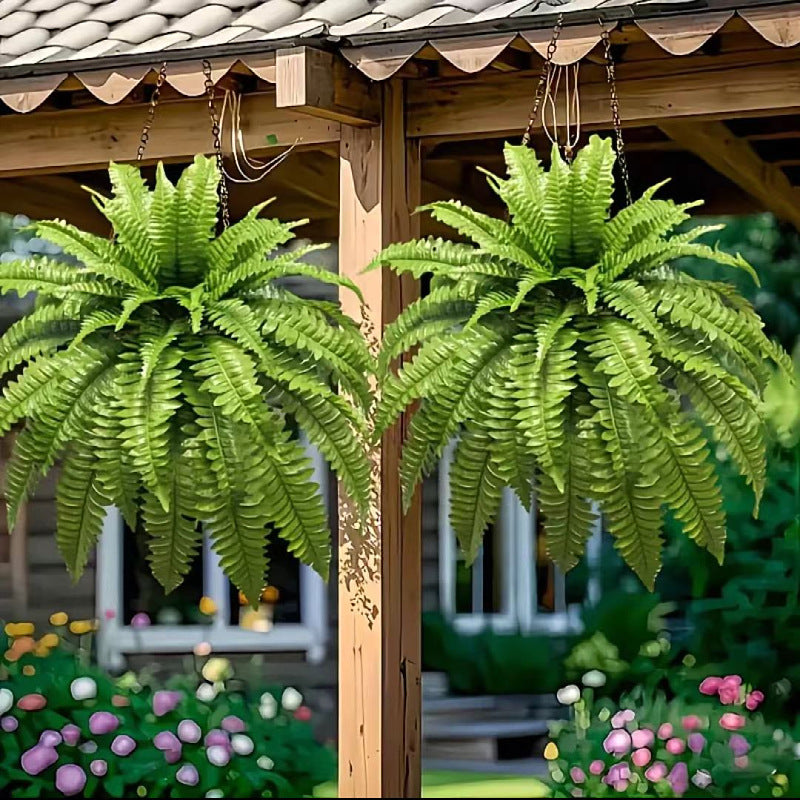 UV Resistant Lifelike Artificial Boston Fern