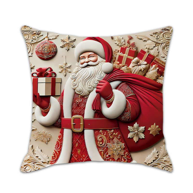 🏆 50K+ SOLD! 🎅🎄Christmas Themed Cushion Cover – Machine Washable, Wrinkle-Resistant, Durable, Perfect for Living Room, Bedroom, Office & More 🦌☃️