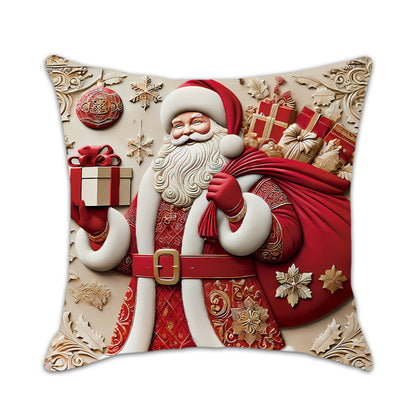🏆 50K+ SOLD! 🎅🎄Christmas Themed Cushion Cover – Machine Washable, Wrinkle-Resistant, Durable, Perfect for Living Room, Bedroom, Office & More 🦌☃️