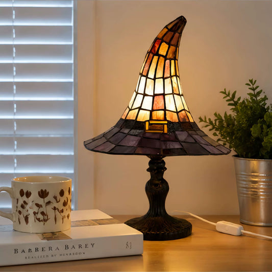 🔥Limited Exclusive 50% OFF♠️Witch Hat Stained Glass Style Night Light🎁