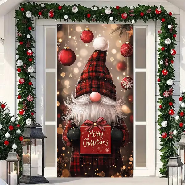 ⏰Christmas Limited Sale 49% OFF!!🎄🎅 Santa Claus Door Cover For Instant Holiday Decor