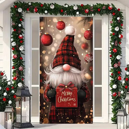 ⏰Christmas Limited Sale 49% OFF!!🎄🎅 Santa Claus Door Cover For Instant Holiday Decor