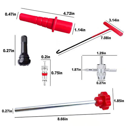 14-Piece Set Quick Change Tire Valve Tool Kit