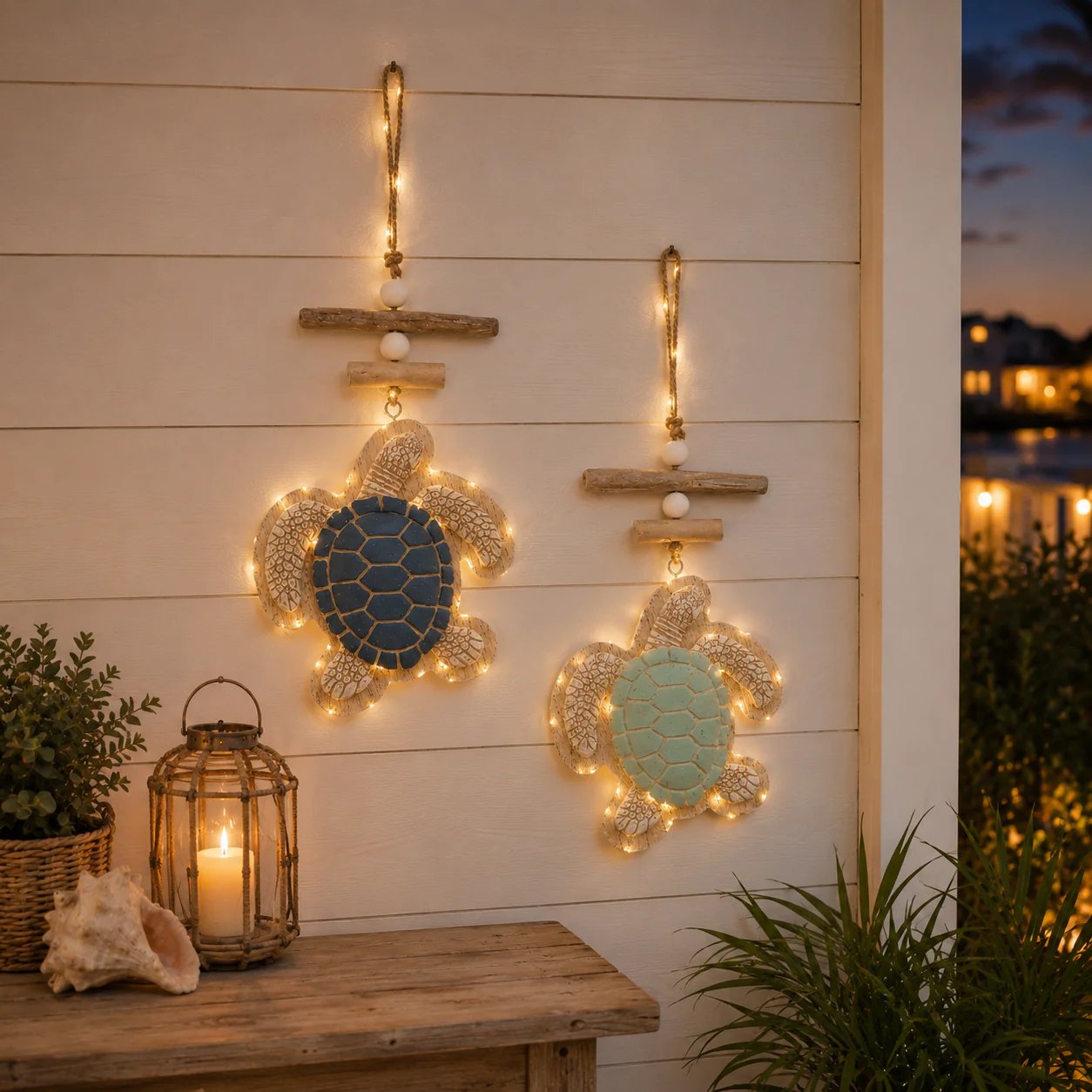 🔥Glowing Coastal Sea Turtle Wall Art