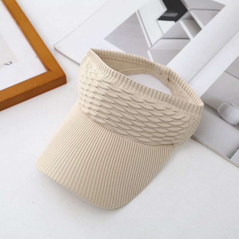 Women’s Open-Top Breathable UV-Protection High-Ponytail Sun Visor