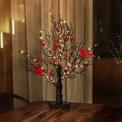 🎄✨ The Cardinal’s Gift: A Tree That Whispers Love Through Light