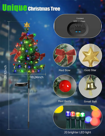🎄Solar Christmas Trees Lights Outdoor Decoration Waterproof