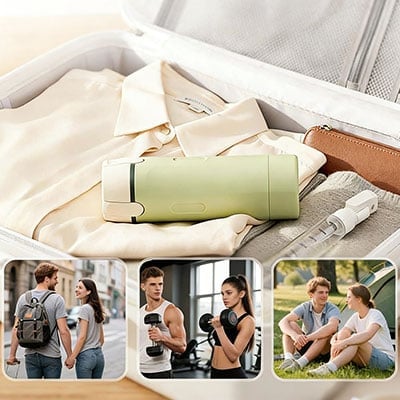 4-in-1 Leakproof Rotatable Travel Dispenser Set