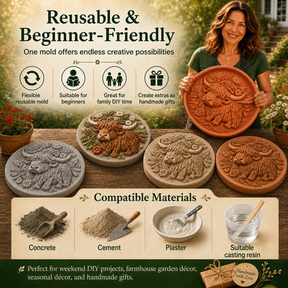 💥 LAST DAY 49% OFF - Reusable Animal-Themed Garden Art Mold – Bring Nature to Life in Your Garden (📦Buy 2 Free Shipping)
