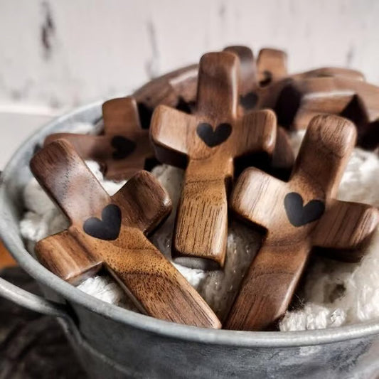 ✝️Handmade Wooden Cross My Heart