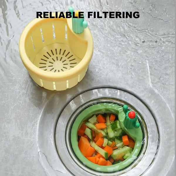 Kitchen Hands-Free Dumping Sink Filter
