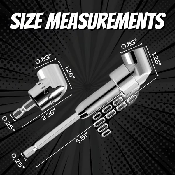 🔧105 Degree Right Angle Drill Adapter