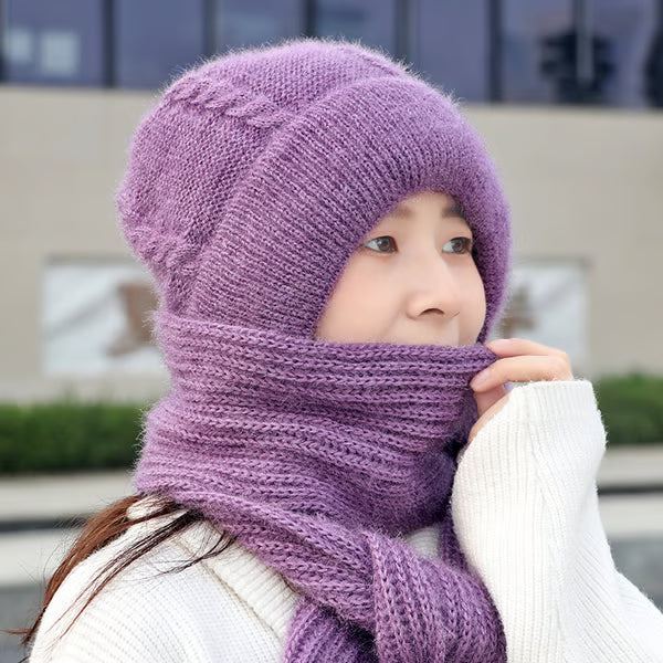 🎄Multi-Use Knitted Built-In Hood Scarf for Women