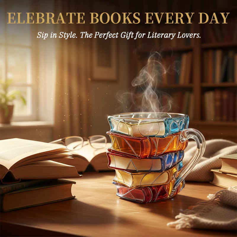 ⏰Christmas Limited Sale 79% OFF!!📚3D Painted Literature Mug🍵Buy 2 Get Free Shipping