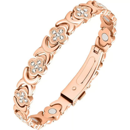 🏆Flash Sale⚡ 50K+ SOLD! ❤️‍🔥✨Four-leaf Clover Women Pure Copper Bracelets