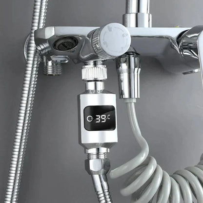 🔥Christmas Limited-Time Offer: 50% OFF!!!🔥🌡️ SHOWER THERMOMETER - LCD Display with Backlight, Easy Installation Without Tools, IPX7 Waterproof, Perfect for Modern Bathroom 🛁