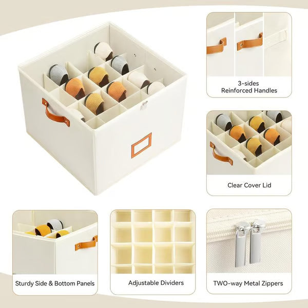 🔥Fabric Shoe Organizer Storage Box