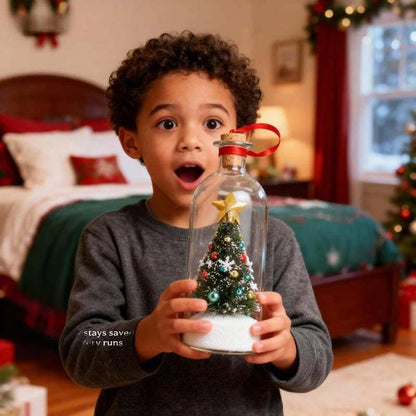 Plainlygoods 8" Recordable Christmas Tree Message In A Bottle